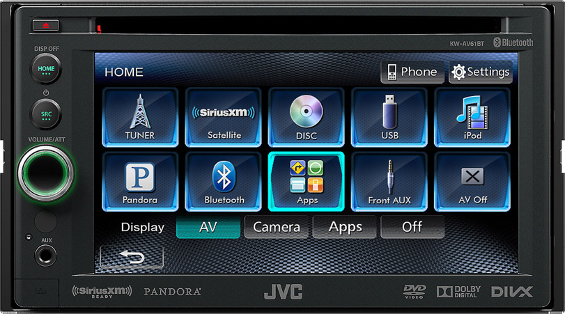 JVC KW-AV61BT 100MM RICAMBIO doppio DIN Autoradio Radio Stereo Auto Kit Gabbia 